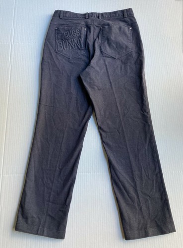 Warner Brothers Golf WB Looney Tunes Pants Womens Medium 31x29 Charcoal Stretch - Picture 3 of 9