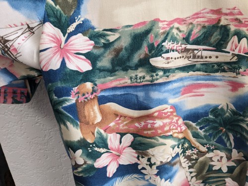 Vintage Diamond Head Sportswear Hawaiian Shirt Hawaiian Scenes On Shirt Size XL - Picture 9 of 9