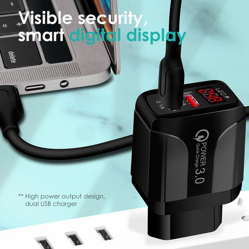 EU 2 Pin to USB Plug Adapter, Travel Charger, Europe Adaptor iPhone Samsung - Picture 2 of 4