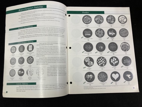 1993 gobo designer patterns catalog, lot of 2, for use in theatrical lighting - Picture 5 of 8