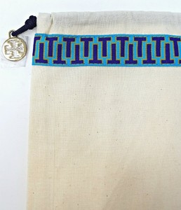 TORY BURCH dust bag drawstring travel storage charm 12/"x15/" new