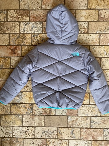 The North Face Girls Reversible Perrito Jacket Coat Metallic Silver XXS 5 NWT - Picture 4 of 8