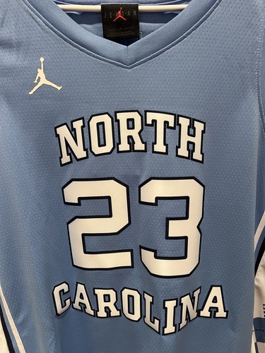 JORDAN MENS COLLEGE UNC NORTH CAROLINA #23 DRI-FIT JERSEY MEN SZ LG #AT8895-448 - Picture 5 of 10