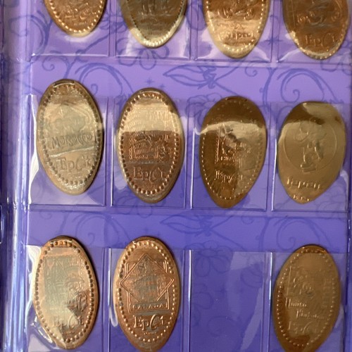 Disney Pixie Pressed Coin Collection Book + 33 Pressed Pennies Rare Finds - Bild 7 von 9
