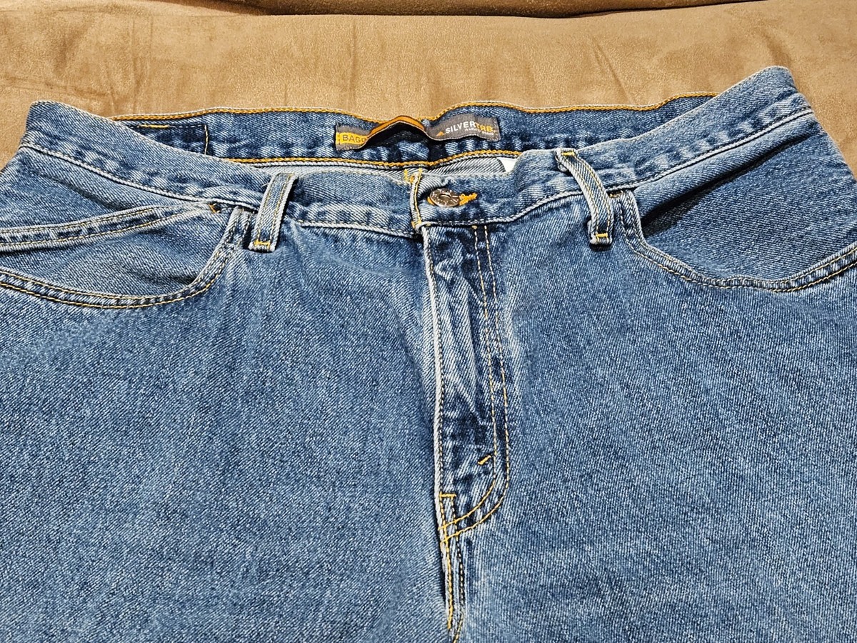 Men's VTG Levi's SilverTab Baggy Jeans Orange Label Zipper