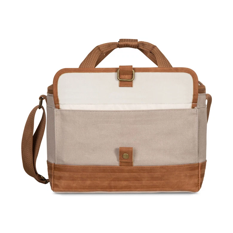 Igloo Legacy Canvas Lunch Cooler Bag Khaki Tan 12 Can Insulated Work Picnic Box - Image 3 of 4