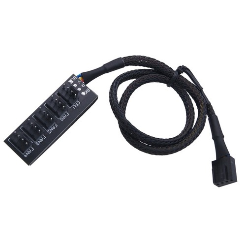 PWM Fan Adapter 5 Way Splitter for 4Pin Computer Motherboards Fan Controller - Picture 7 of 8