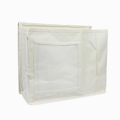Beige Desk Cabinet Sofa Bedside Hanging Bag 6 Pockets Oxford Cloth Storage Bag - Picture 9 of 11