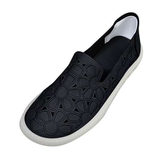 Summer Women's Hollow Out Shallow Mouth Comfortable Breathable Flat Soft Loafers - Foto 14 di 21