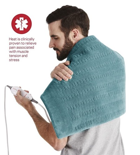 Sunbeam Heating Pad For Pain Relief Warm Heat Settings Auto-Shutoff XXL 20x24" - Picture 3 of 5