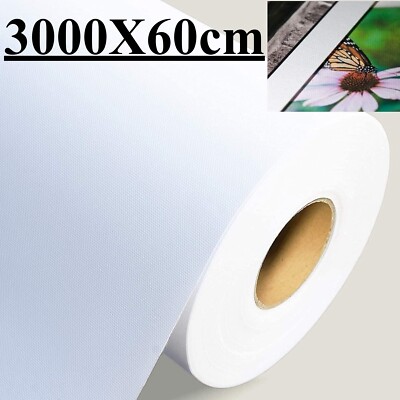 1 Rolle Leinwand Inkjet Canvas Polyester 240g/㎡ 0.6x30m Top-Qualität Extra lang