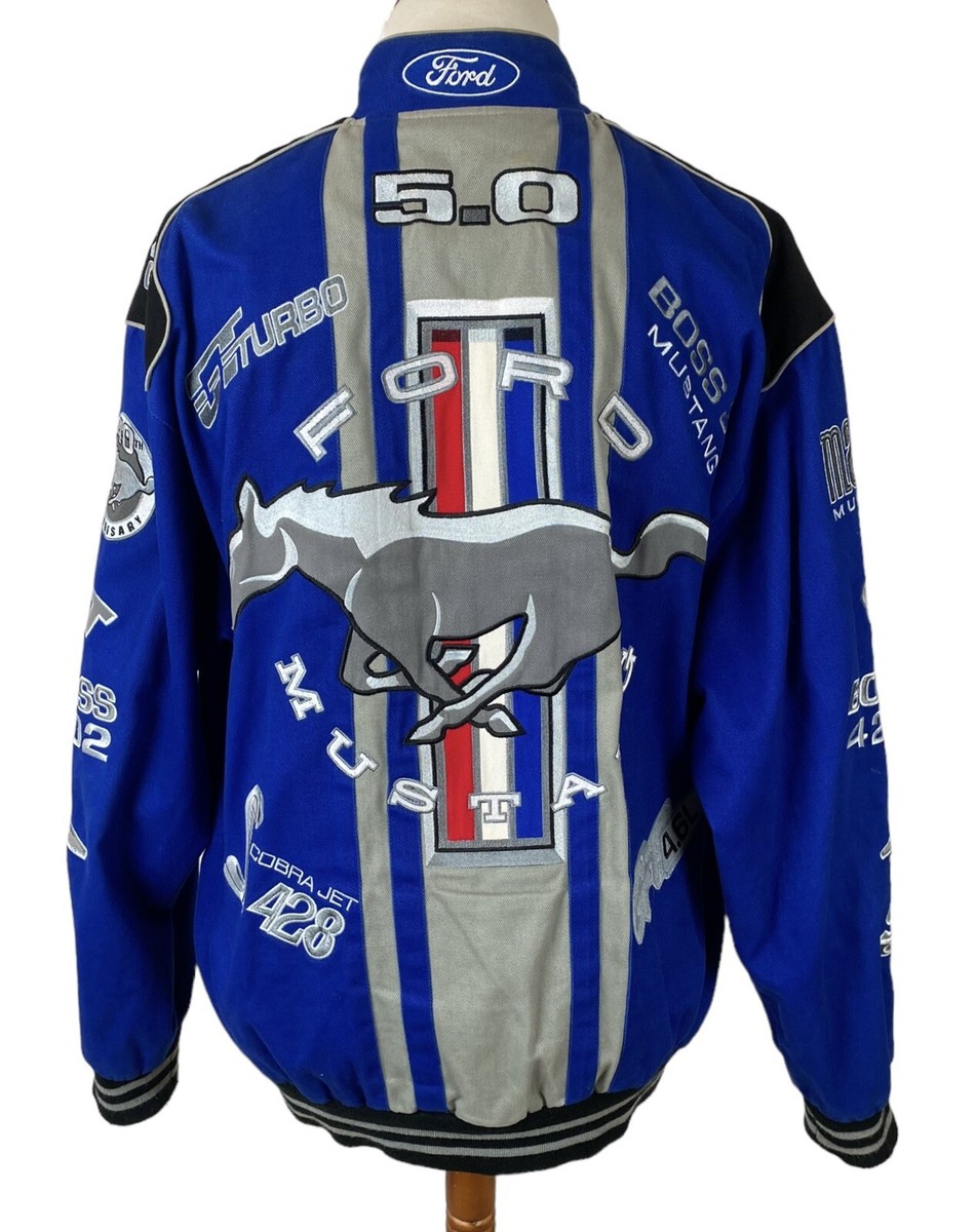 VTG Ford Mustang 40th Anniversary Embroidered Jacket Mens