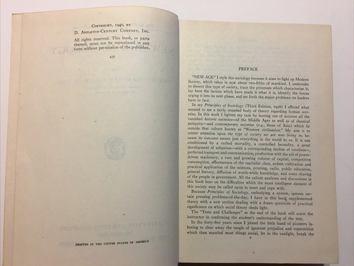 New Age Sociology Edward Alsworth Ross PhD Professor Univ Of Wisconsin c1940 - Picture 5 of 6