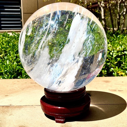 19.01LB Clear melting Quartz sphere Quartz White Crystal ball Healing - 第 2/14 張圖片