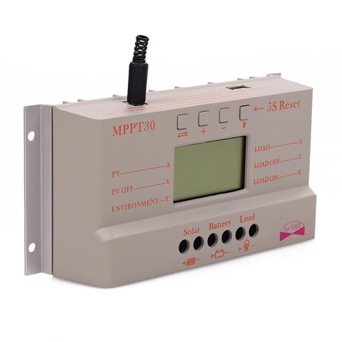 Neu Solar Laderegler Solarregler SOLARPANEL MPPT 30A LCD 12V/24V USB Port - Bild 2 von 8