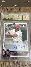 2018 Bowman Chrome Jose Adolis Garcia Prospect Auto BGS 9.5  Sub 10 🔥