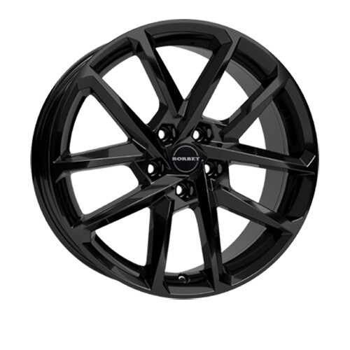 Borbet N 7,5x18 ET50 black glossy Alufelge - Bild 1 von 1