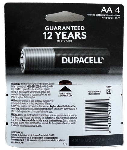 Duracell Coppertop Batteries AA Power Boost Alkaline Battery On Sale New 2-Pack - Picture 2 of 3