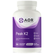 Advanced Orthomolecular Research Advanced Series, Peak K2 90 Vegetarian Capsules