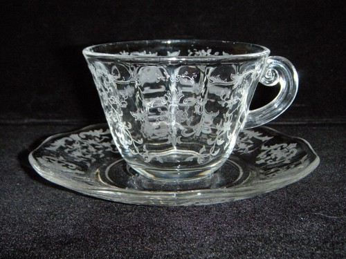 Vintage Fostoria "Navarre" Etched Clear Crystal Dinnerware & Serving Ware - Picture 20 of 81