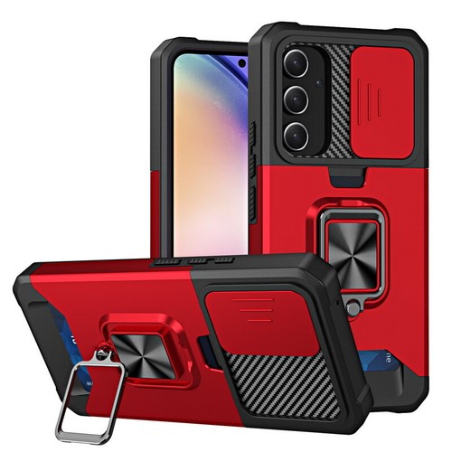 Coque Etui Antichoc Pour Samsung S25 S24 Ultra S23 S22 A54 Fentes cartes Support - Photo 13 sur 20