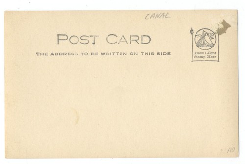 DELAWARE & RARITAN CANAL Near BOUND BROOK NJ RPPC ca1904 - Imagen 2 de 2