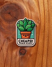 FUN STICKERS Vinyl  Laptop  Water Bottle  Waterproof  Funny  Plant Lover