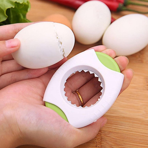 Yellow Egg Topper Cutter - Quickly Cut off Egg Tops - Kitchen Gadget - Picture 6 of 7