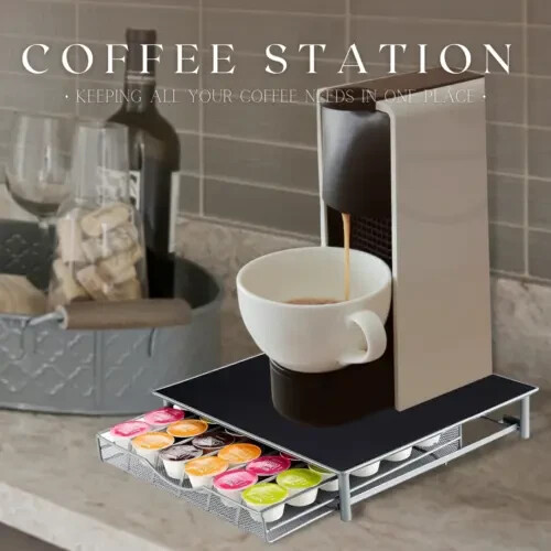 Coffee Machine Stand & Drawer Capsule Pod Holder Dolce Gusto Kitchen Storage - Picture 11 of 24