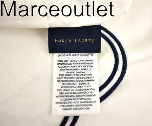 Ralph Lauren Malin Scallop Organic Cotton EURO Pillowshams Polo Navy - Picture 4 of 5