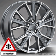 17 Zoll W34 Alufelgen 7,5x17 5x112 ET50 in hellgrau frontpoliert für Mercedes