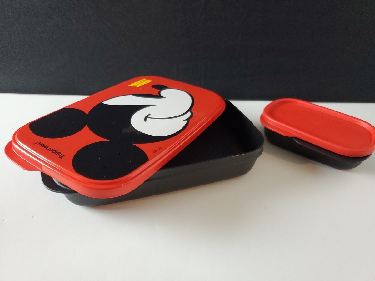 Tupperware Disney Mickey Mouse Slim Lunch Divided Container