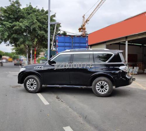 Para Infiniti QX80 2015-2019 cromado ventana visera ventilación pantallas protector solar contra lluvia 6 piezas - Imagen 7 de 9