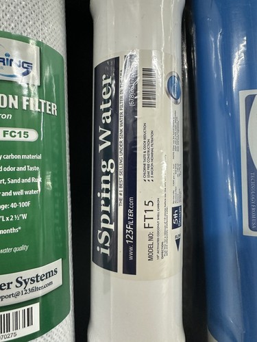 iSpring 75 GPD Complete Replacement Water Filter Set for RO System RCC7 - 5 PACK - Picture 6 of 9