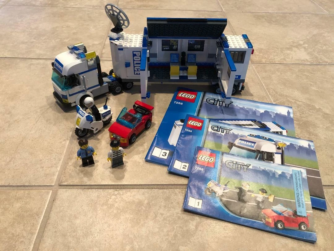 Lego City 7288 Mobile Police Unit 100% Complete w/ Instructions, | eBay