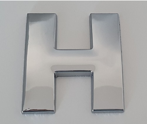 3D Qualität 45mm Hochmetall Chrom Selbstklebend Buchstaben & Zahlen Emblem Abzeichen. - Bild 32 von 60