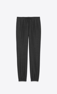 SAINT-LAURENT-PARIS-1290-Authentic-New-Jogging-Pants-In-Anthracite-Cheesecloth