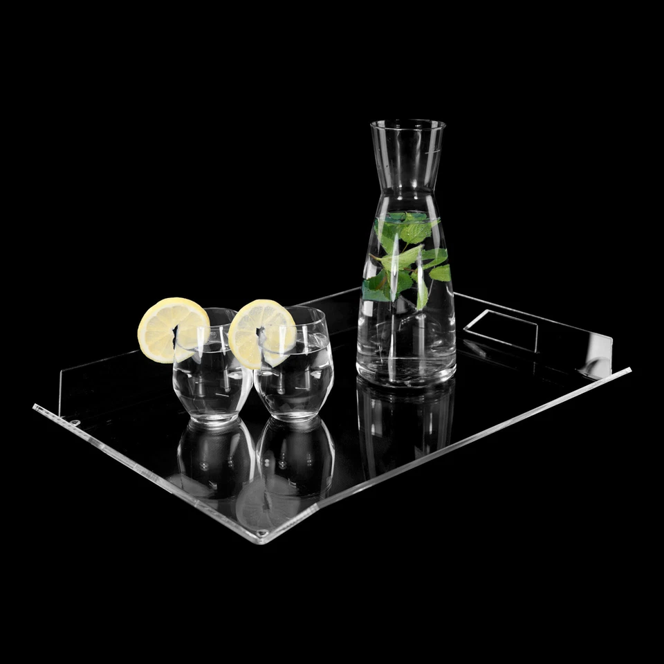 Original Grünke® Design Tablett Euphoria Serviertablett aus Acrylglas farblos - Bild 2 von 2