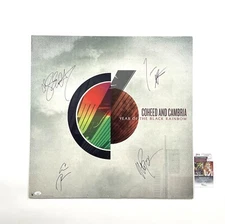 Coheed and Cambria Band Signed Promo Display Board Year of the Black Rainbow JSA