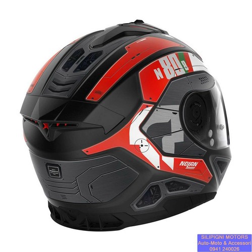 Casco Integrale NOLAN N80-8 STARSCREAM N-COM 35 Flat Black OMOLOGAZ ECE 22-06 - Foto 4 di 12
