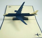 AIRPLANE pop-up greeting card (unique & beautiful decor/art/gift)