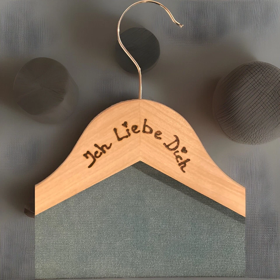 Kleiderbügel Holz Persönliches Geschenk Love Geburtstag Liebe Valentinstag