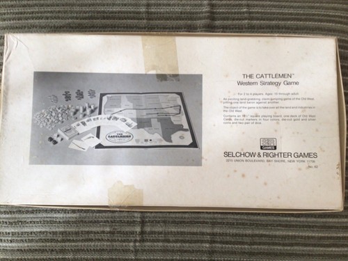 1977 The Cattlemen Board Game Selchow & Righter Complete used - Picture 2 of 4