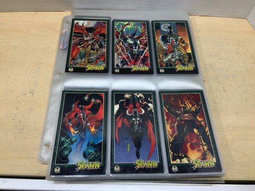 Lotto 87 carte collezionabili Spawn vintage 1995 e 1994 con maniche - Foto 3 di 24