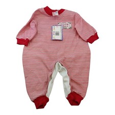 VTG Cotton Club Jumper One Piece Baby Santa Christmas Outfit 6-9 Months