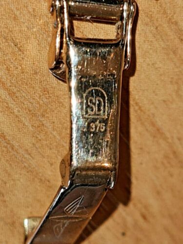 STUNNING 9CT ROTARY ELITE LADIES WRIST WATCH & 9CT CELTIC STRAP BOXED / WORKING - Picture 9 of 9