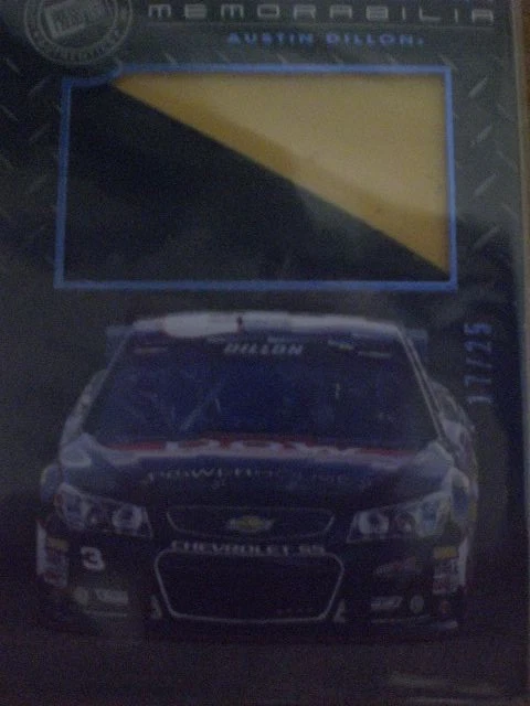 Austin Dillon Muscle Car Memorabilia Press Pass Authentic RARE 17/25 2014 Rookie - Image 2 of 3