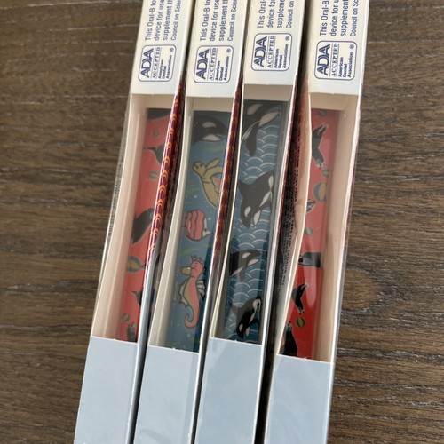 4er Pack Posten Oral-B Indikator Zahnbürste 1996 20 gerade Borsten NEU NOS Vintage - Bild 6 von 9