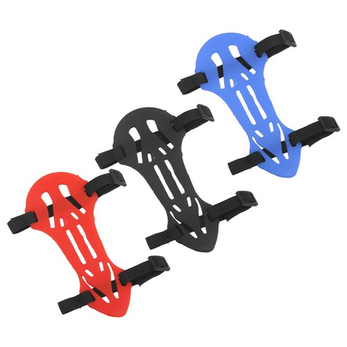 blue Rubber Archery Arm Guards Adjustable Safe Elastic Recurve Bow FA - Picture 8 of 27