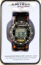Armitron Sport 40/8291BOR Digital Chronograph Black/Orange Nylon
